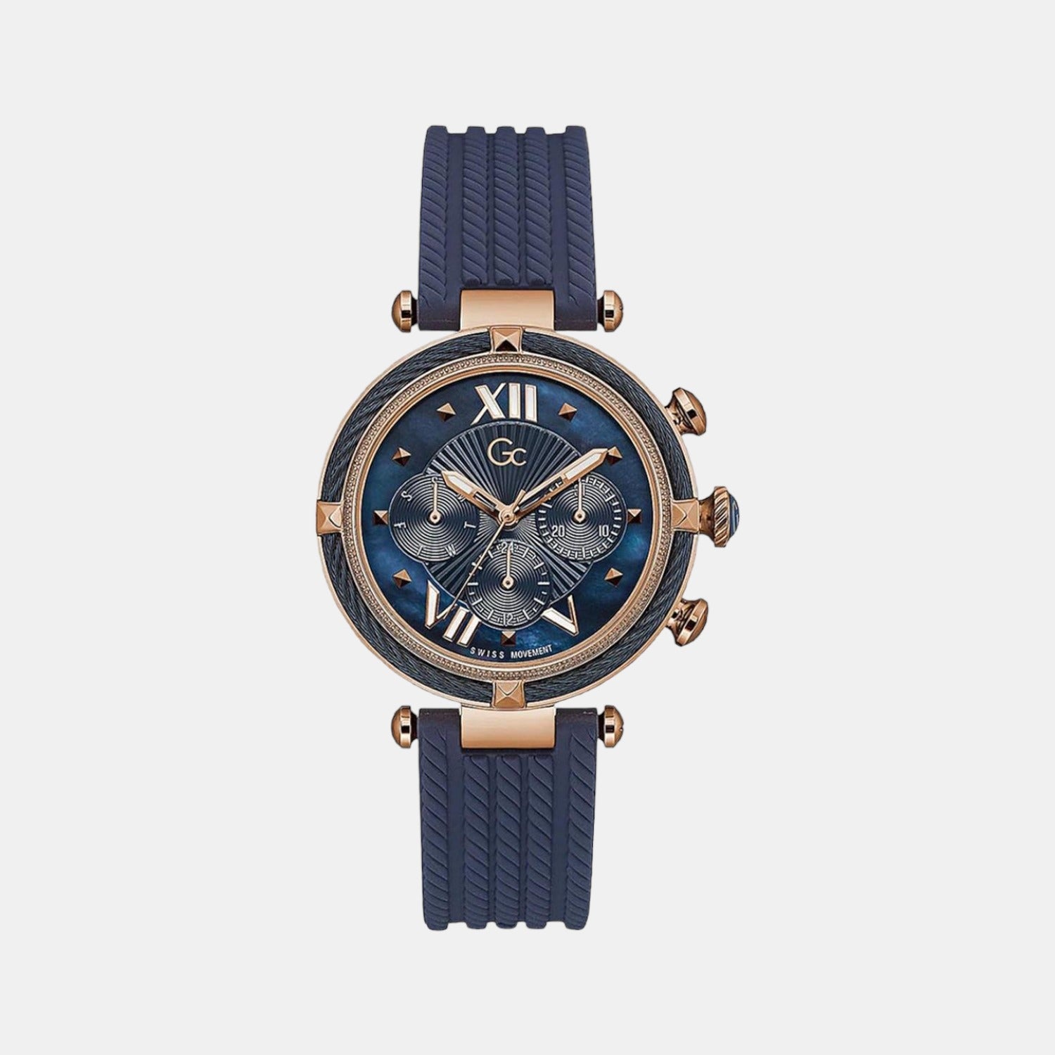 GC Round Blue Chronograph watch
