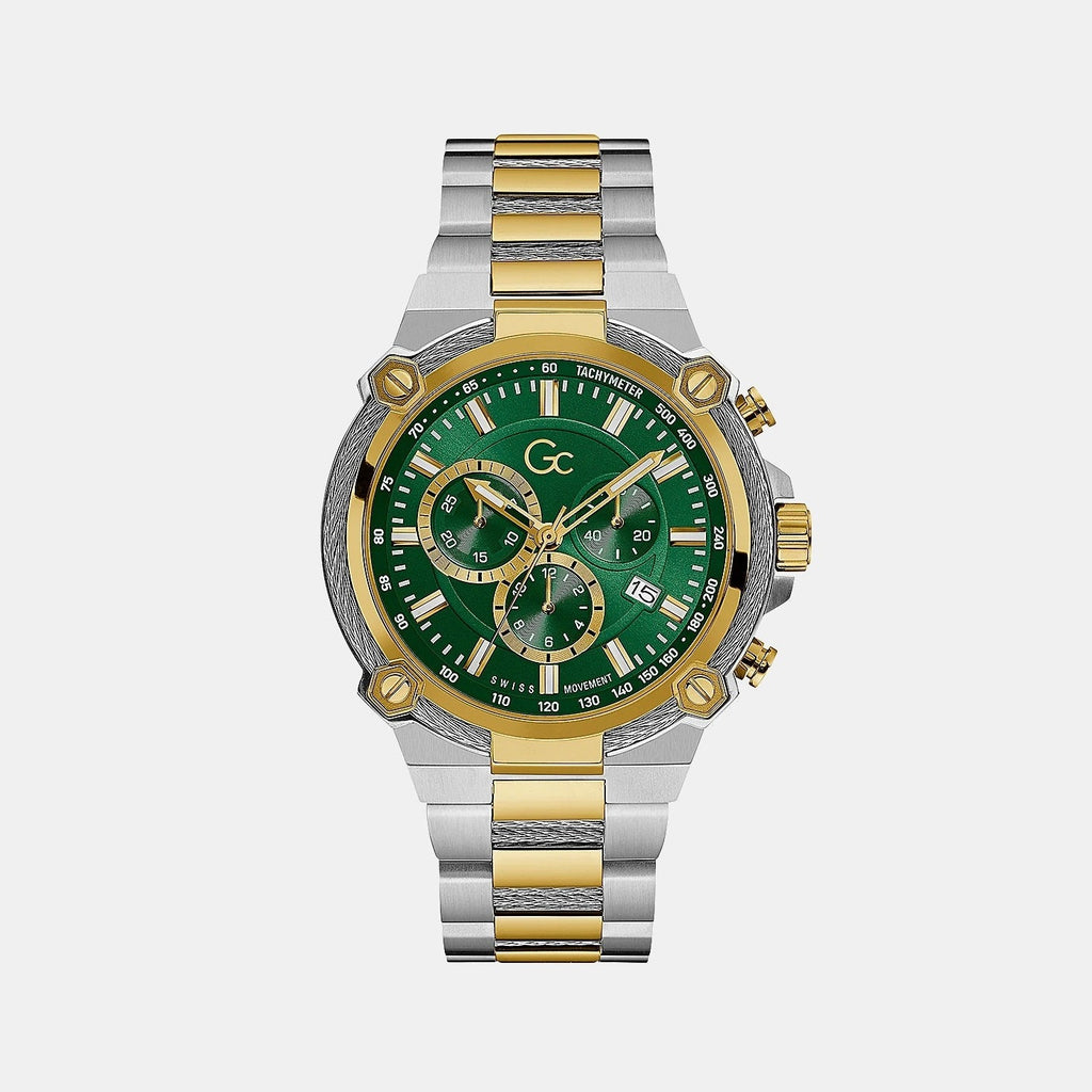 GC Round Green Chronograph watch