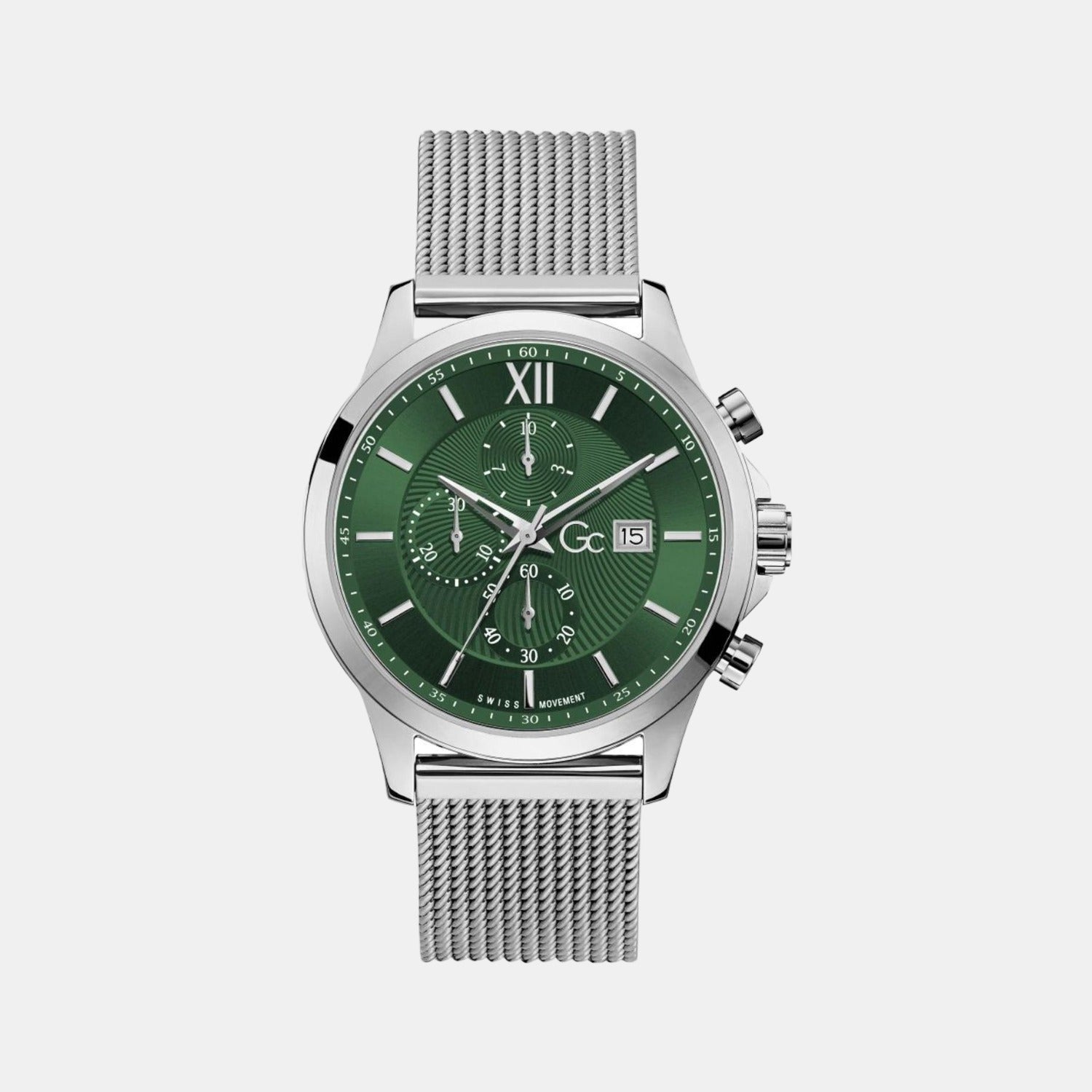 GC Round Green Chronograph watch
