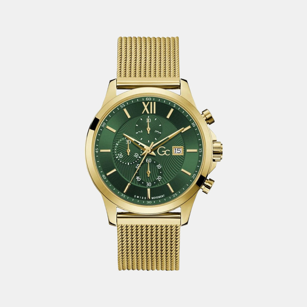 GC Round Green Chronograph watch