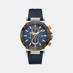 GC Round Blue Chronograph watch