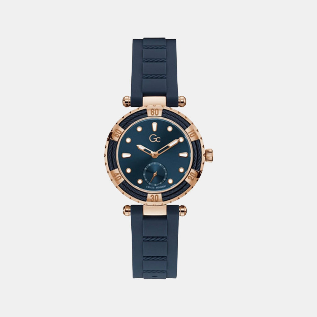 GC Round Blue Analog watch