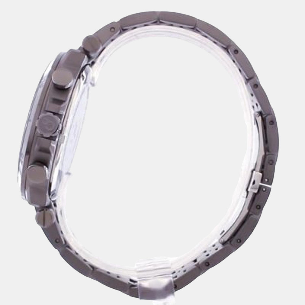 Men Quartz Grey Dial Chronograph Stainless Steel Watch Y44005G5MF