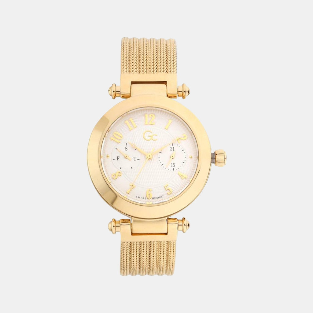 GC Round White Analog watch