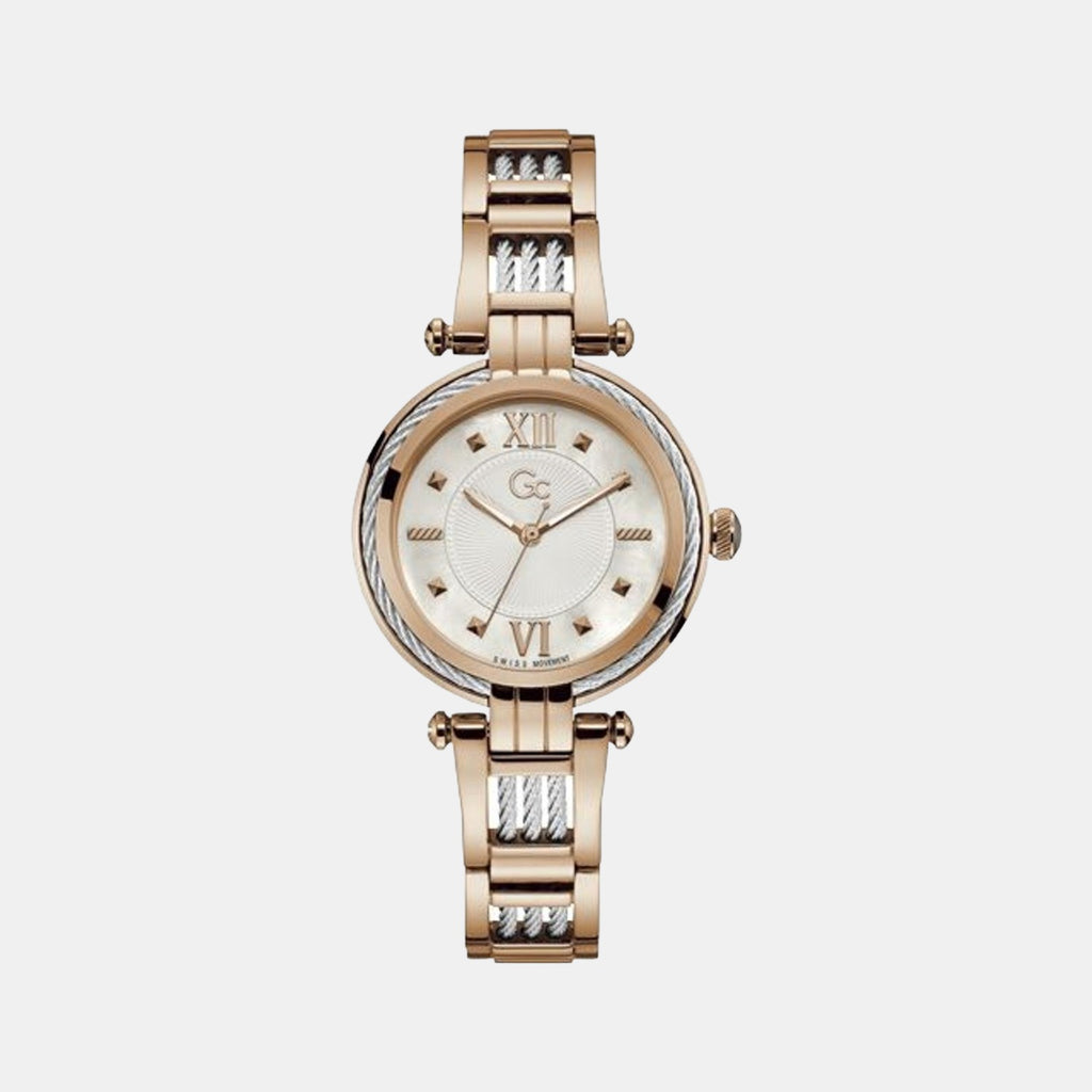 GC Round White Analog watch