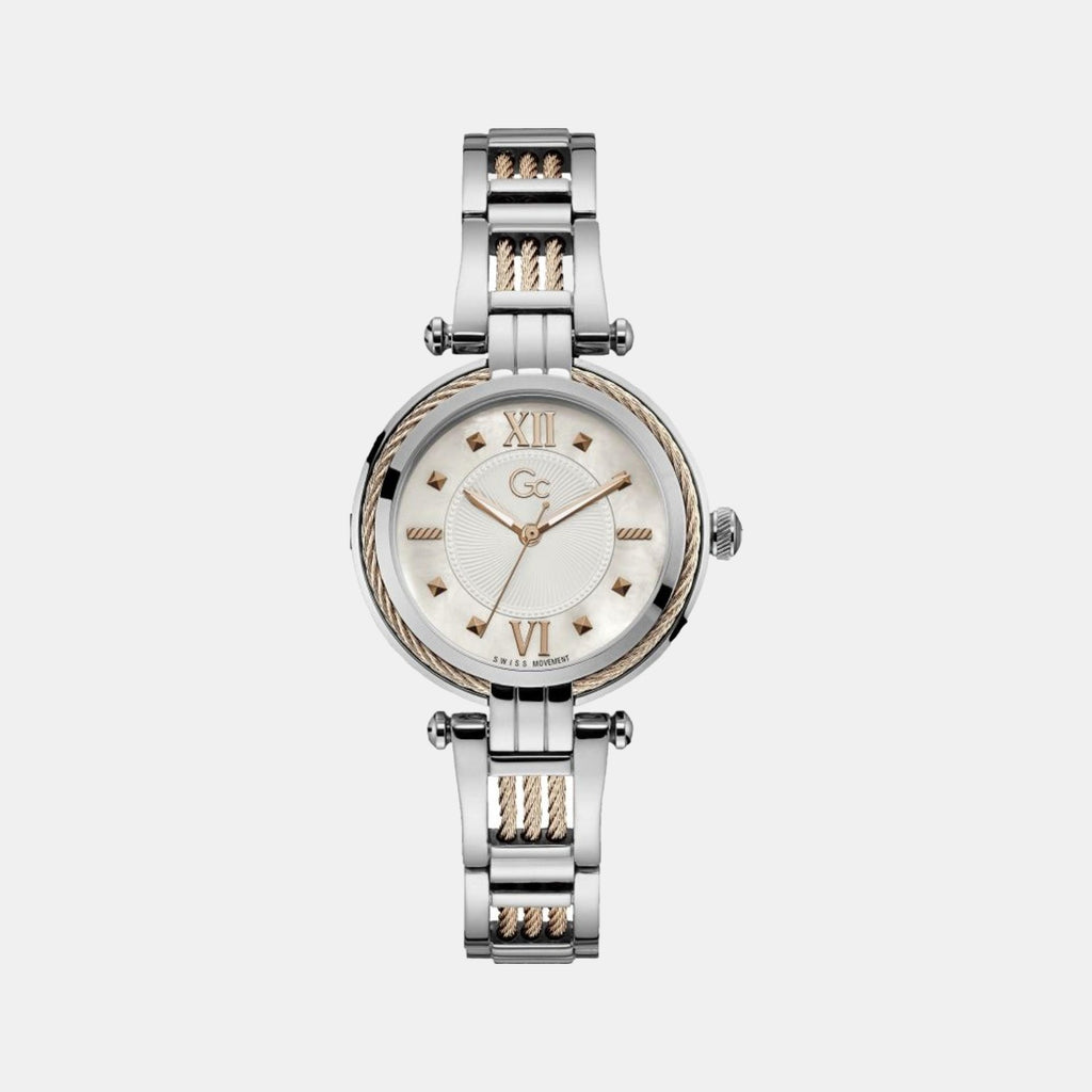 GC Round White Analog watch