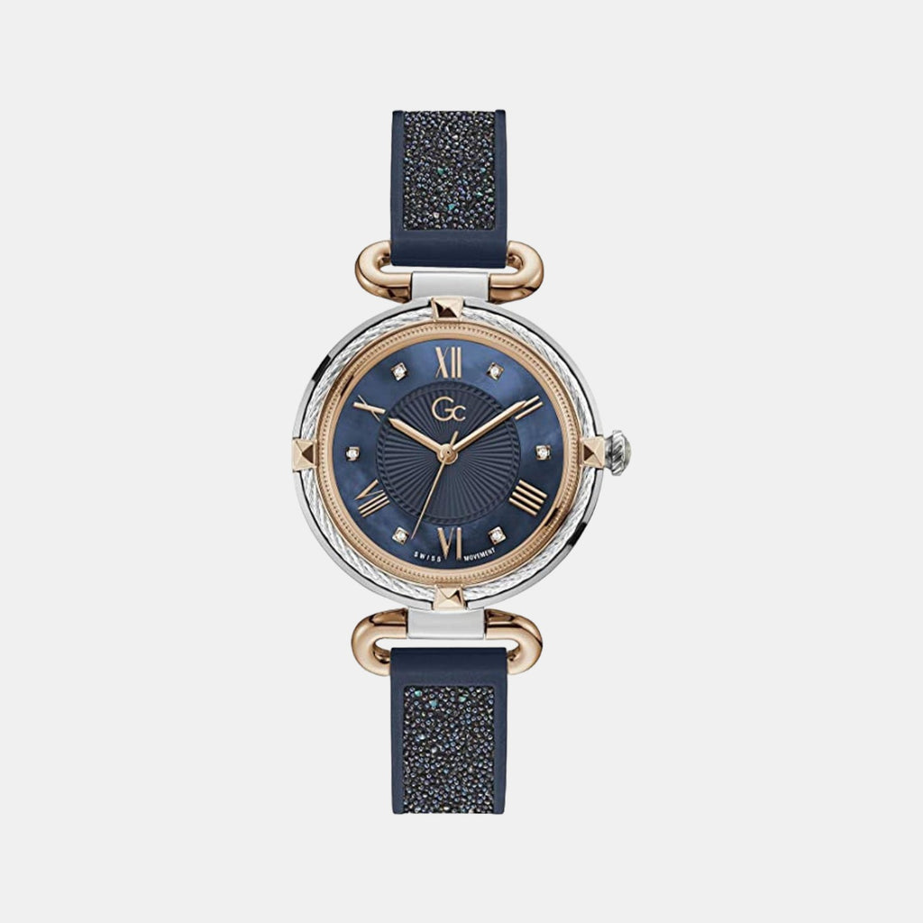 GC Round Blue Analog watch