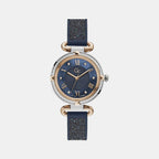 GC Round Blue Analog watch