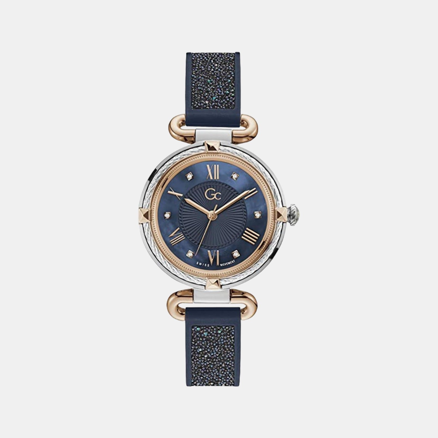 Female Blue Analog Silicon Watch Y58004L7MF