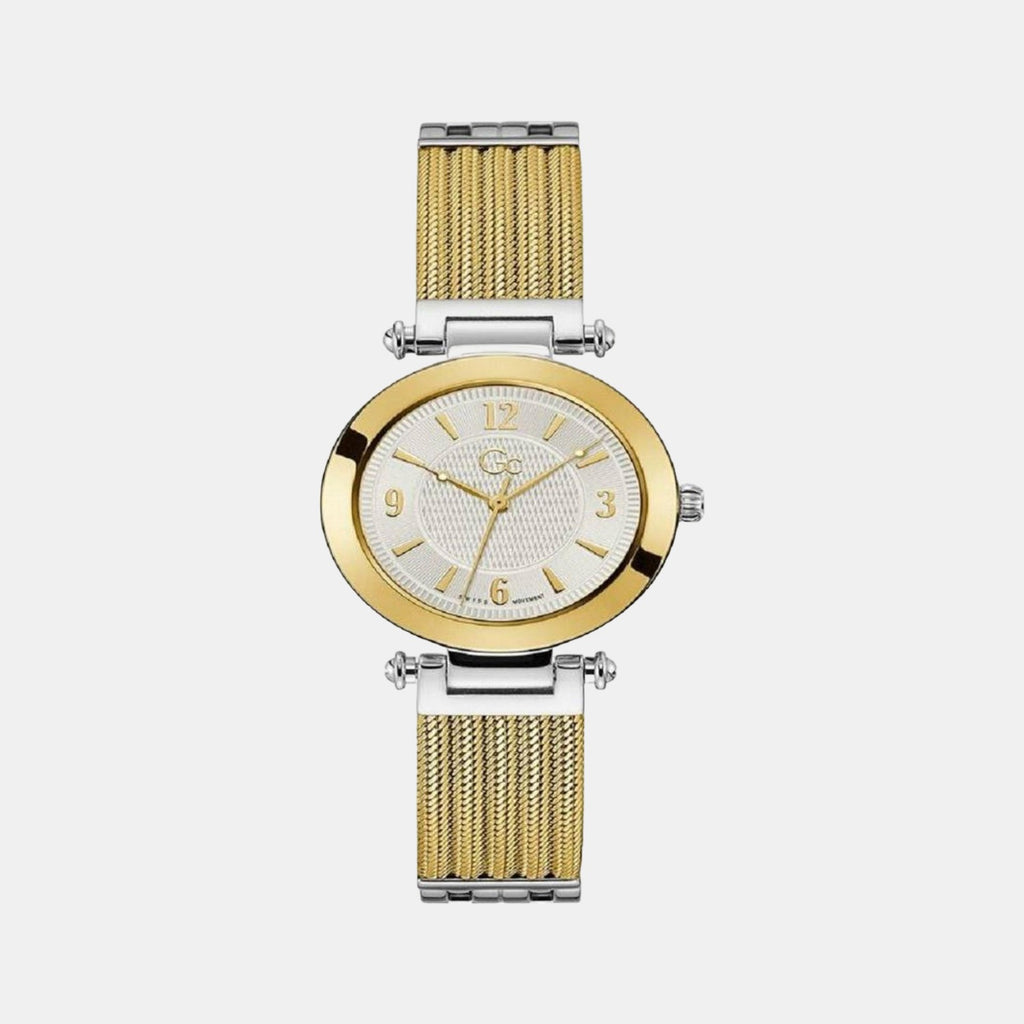 Female Silver Analog Stainless Steel Watch Y59005L1