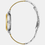 Women Quartz Silver Dial Analog Stainless Steel Watch Y59005L1