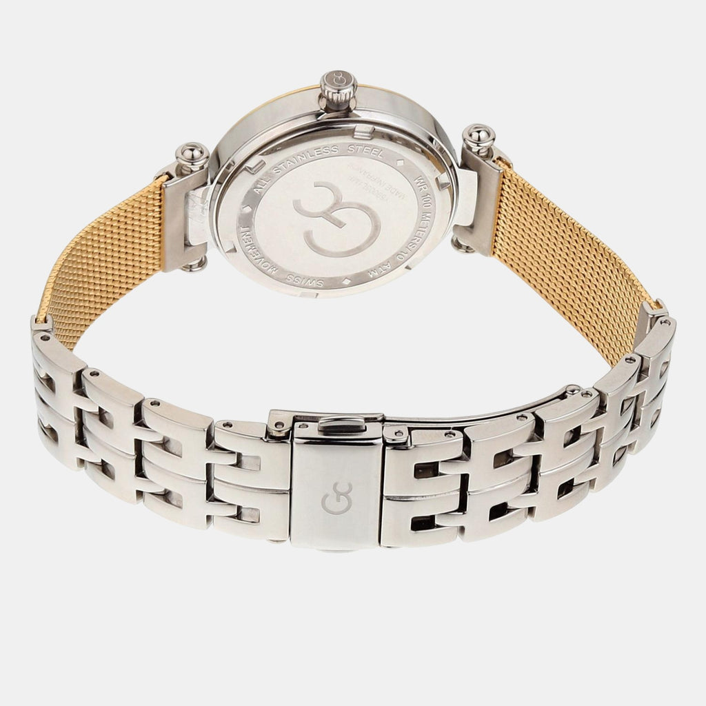 Women Quartz Silver Dial Analog Stainless Steel Watch Y59005L1