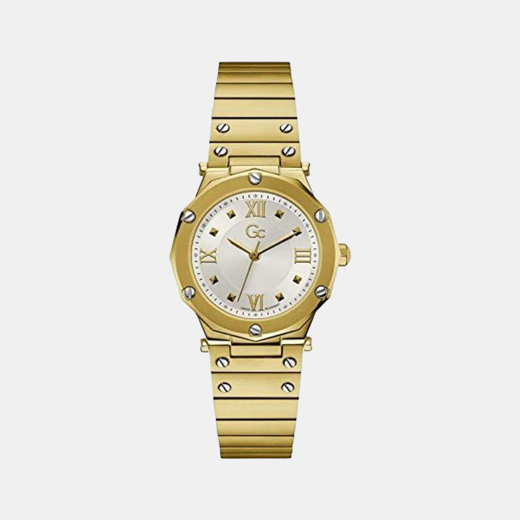 GC Round Silver Analog watch