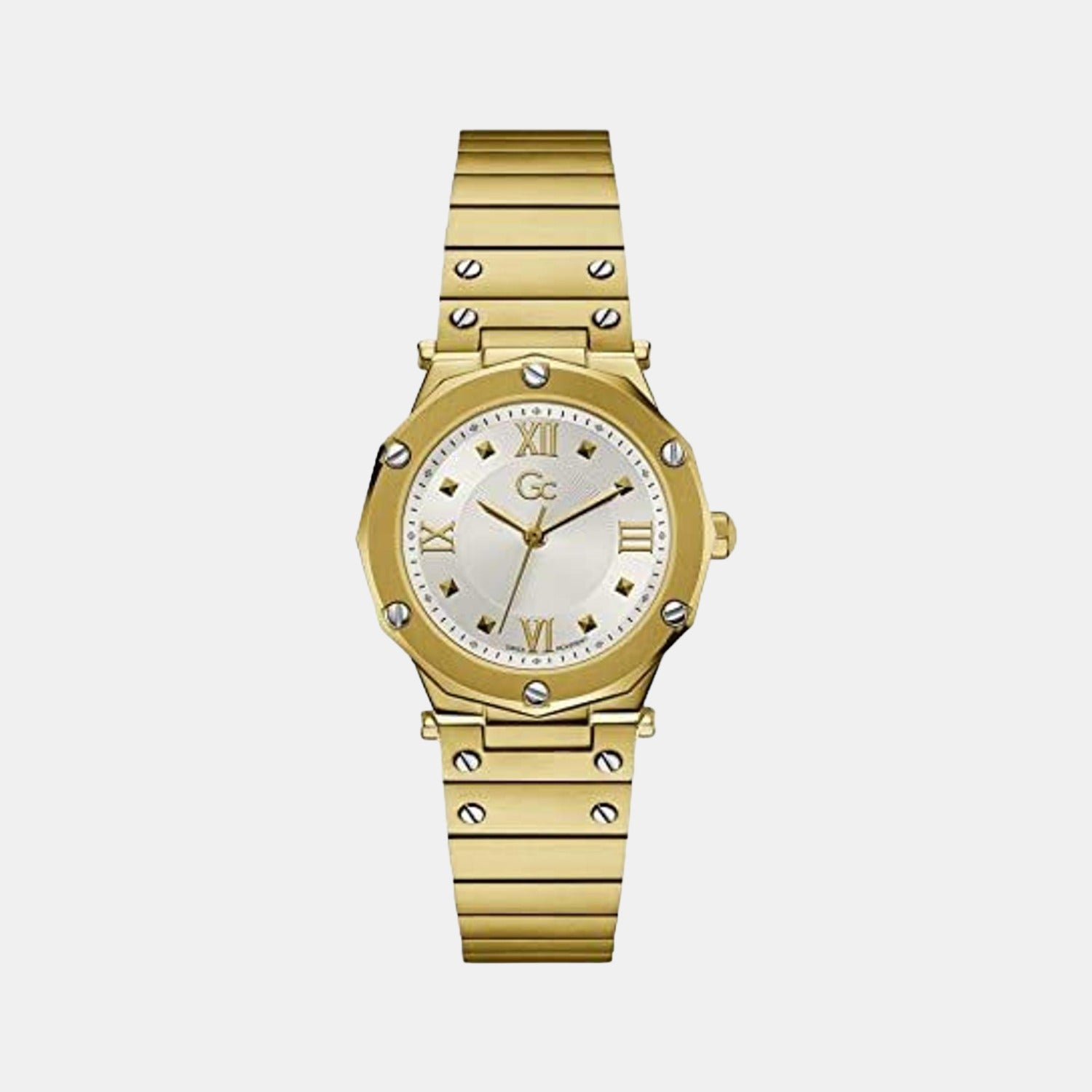 GC Round Silver Analog watch