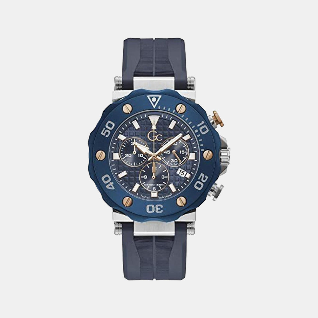 GC Round Blue Chronograph watch