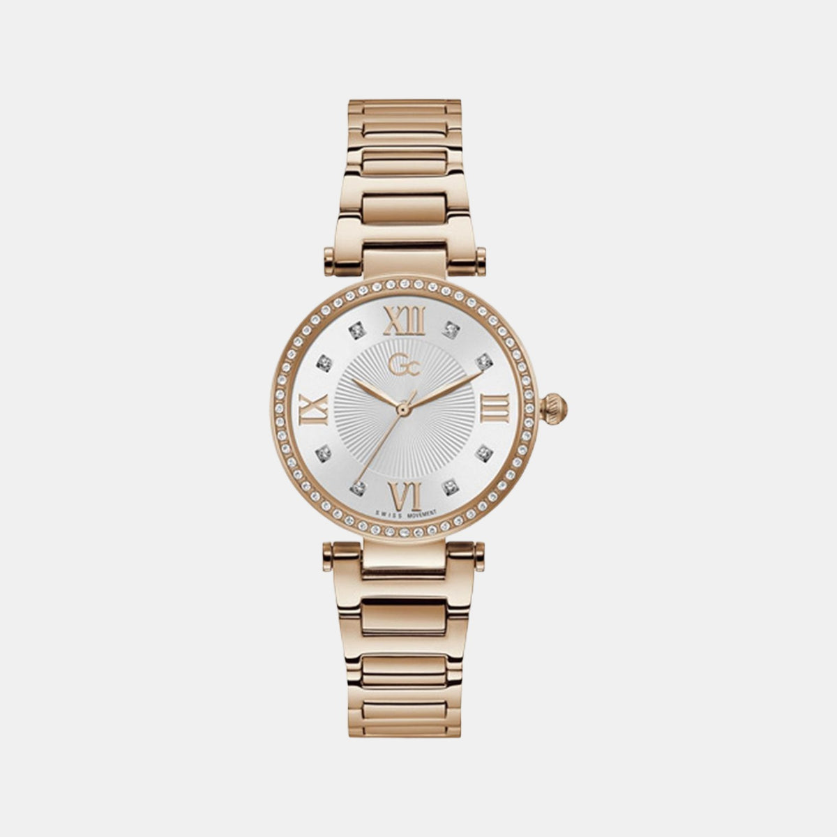 GC Round Silver Analog watch