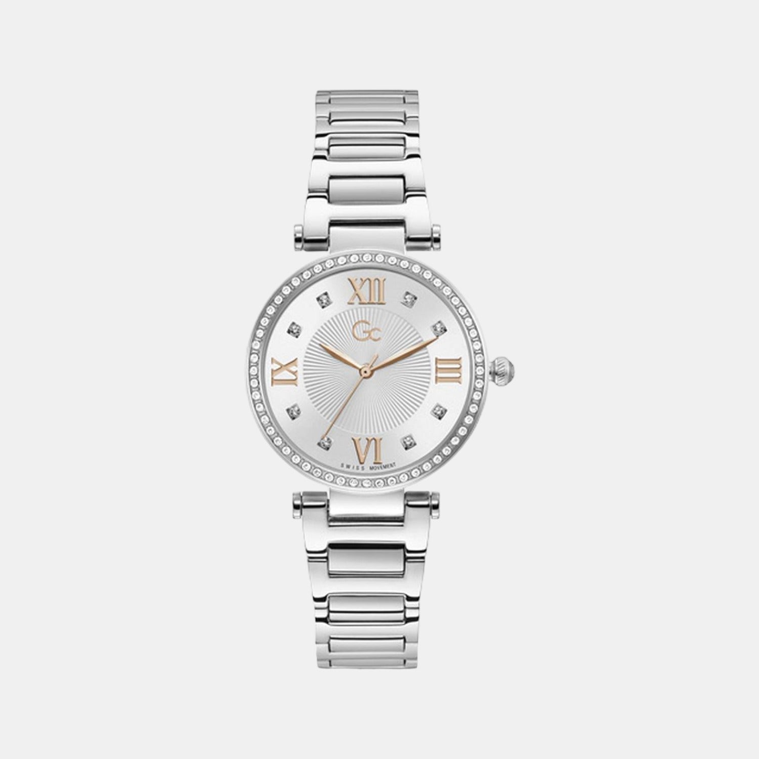 GC Round Silver Analog watch