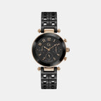 GC Round Black Chronograph watch