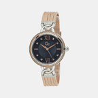 GC Round Black Analog watch