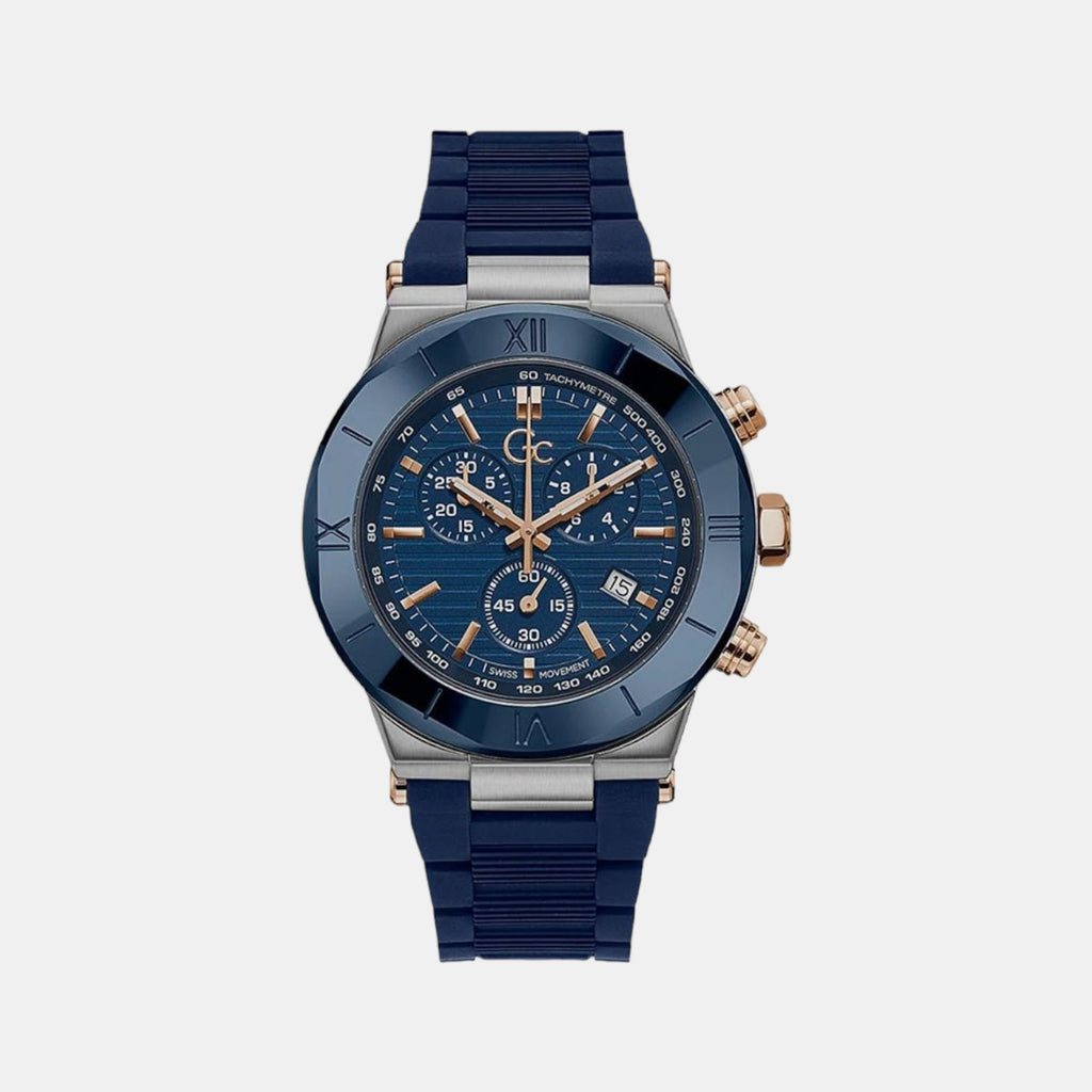 GC Round Blue Chronograph watch