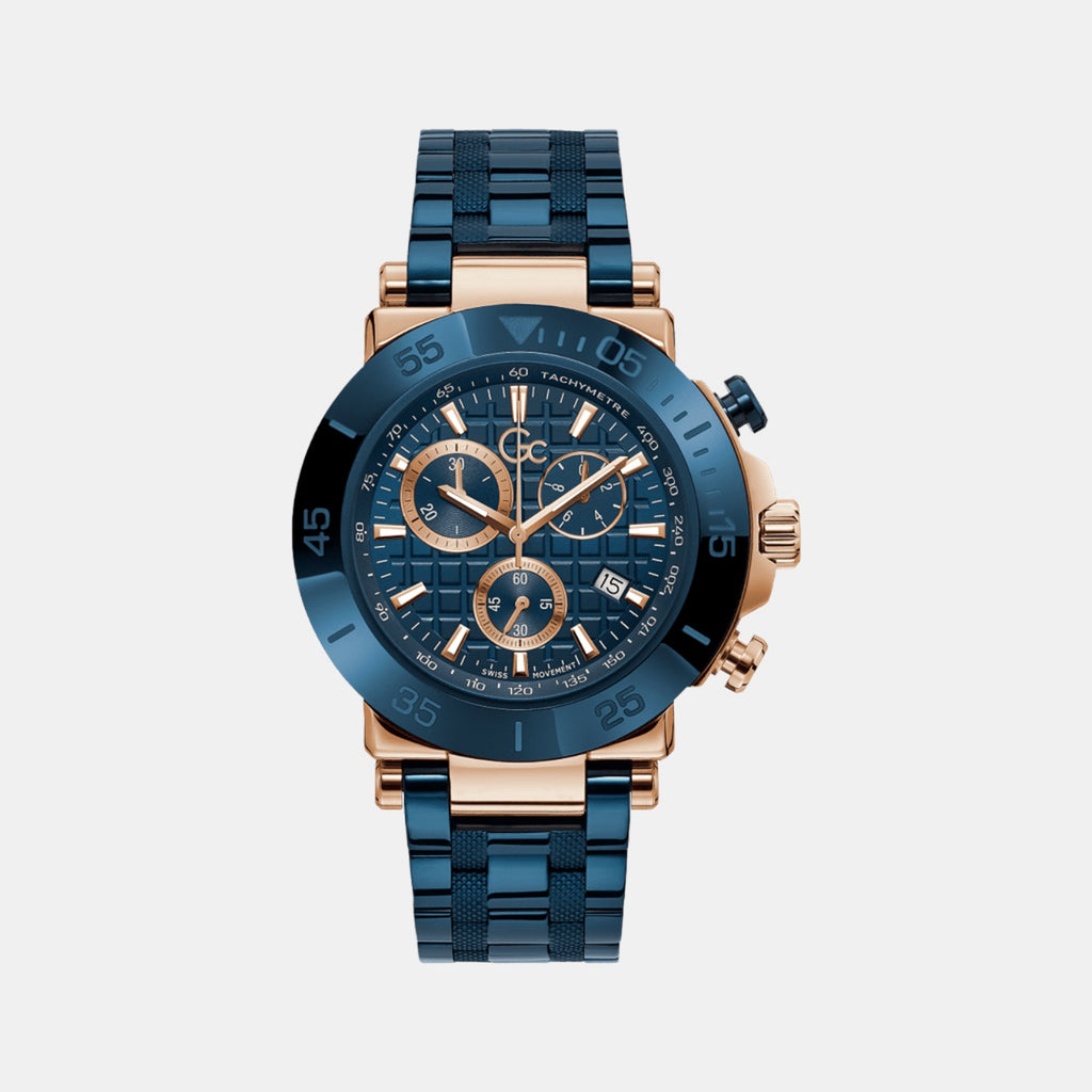 GC Round Blue Chronograph watch