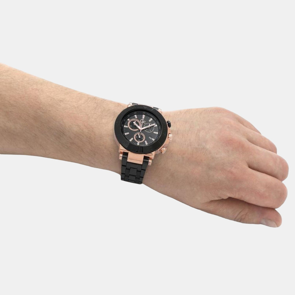 GC 44 mm Black Quartz watch