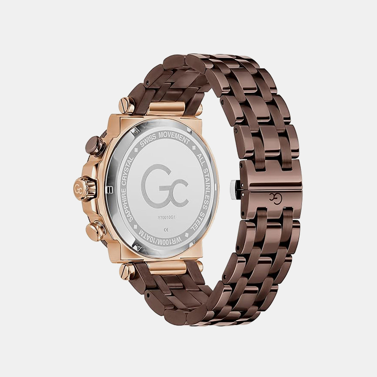 One Sport Men Quartz Brown Dial Chronograph Stainless Steel Watch Y70010G1