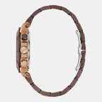 One Men Quartz Beige Dial Chronograph Stainless Steel Watch Y70010G1