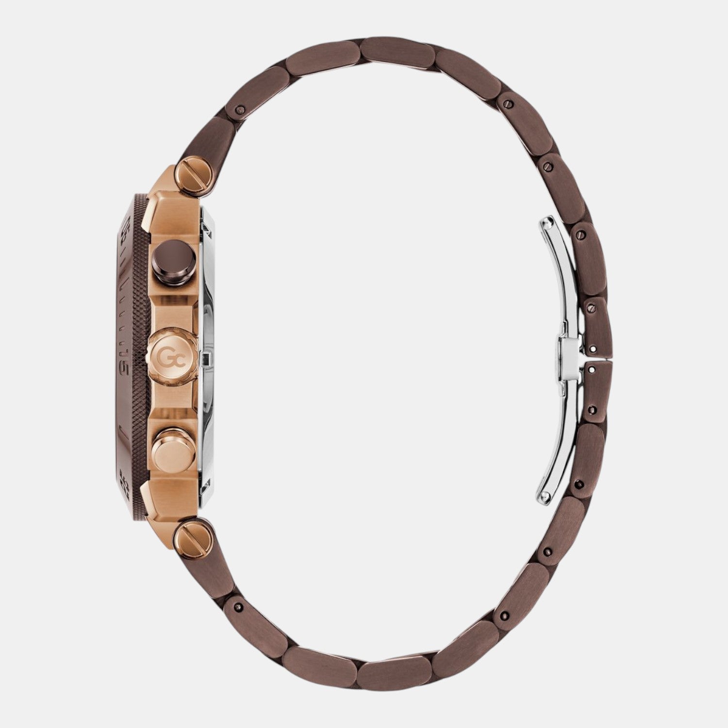 One Men Quartz Beige Dial Chronograph Stainless Steel Watch Y70010G1