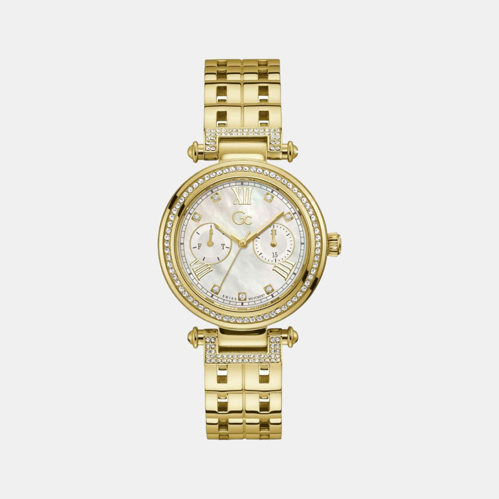 GC Round White Analog watch
