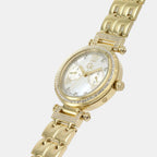 PrimeChic Women Quartz White Dial Analog Stainless Steel Watch Y78002L1MF