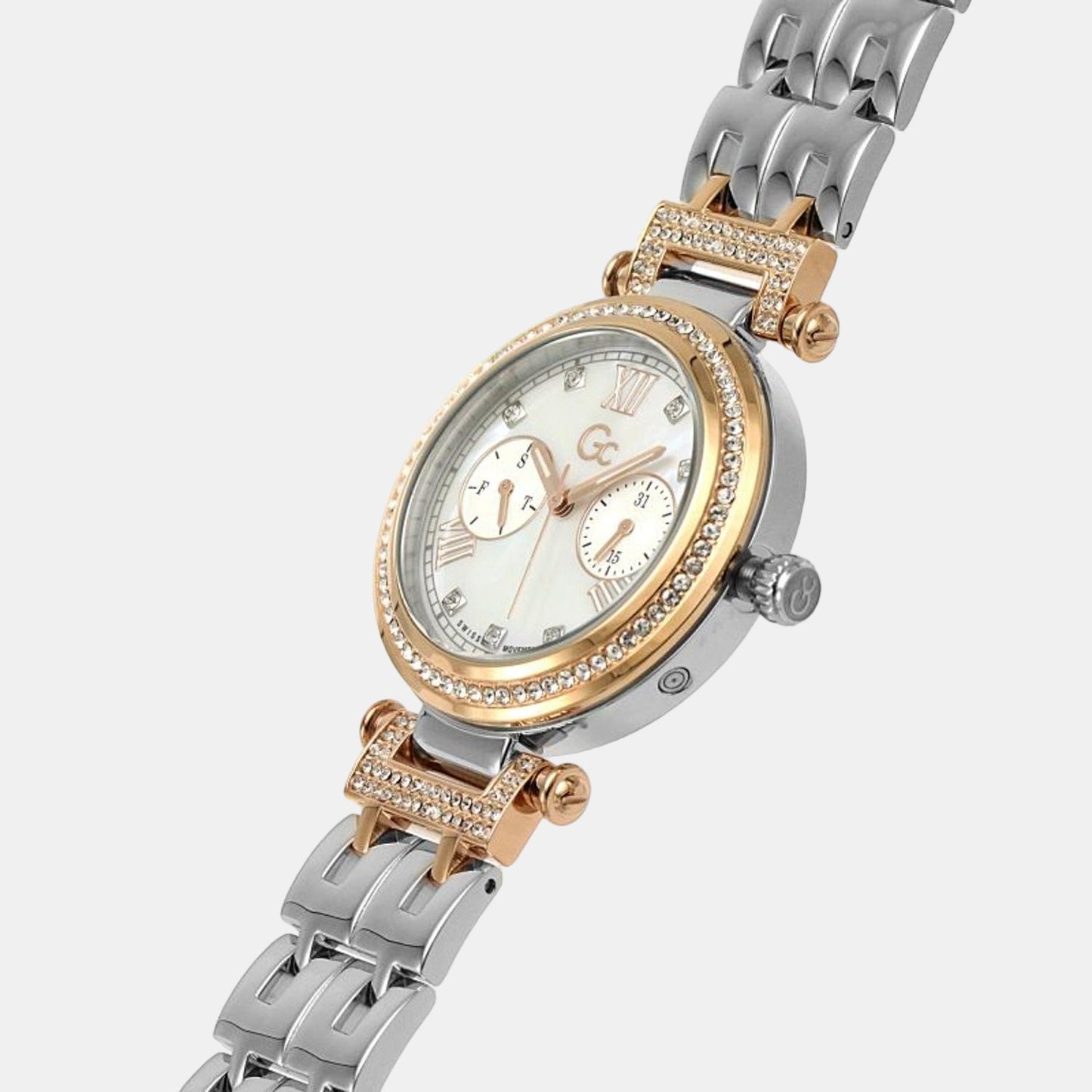 Female White Analog Stainless Steel Watch Y78003L1MF