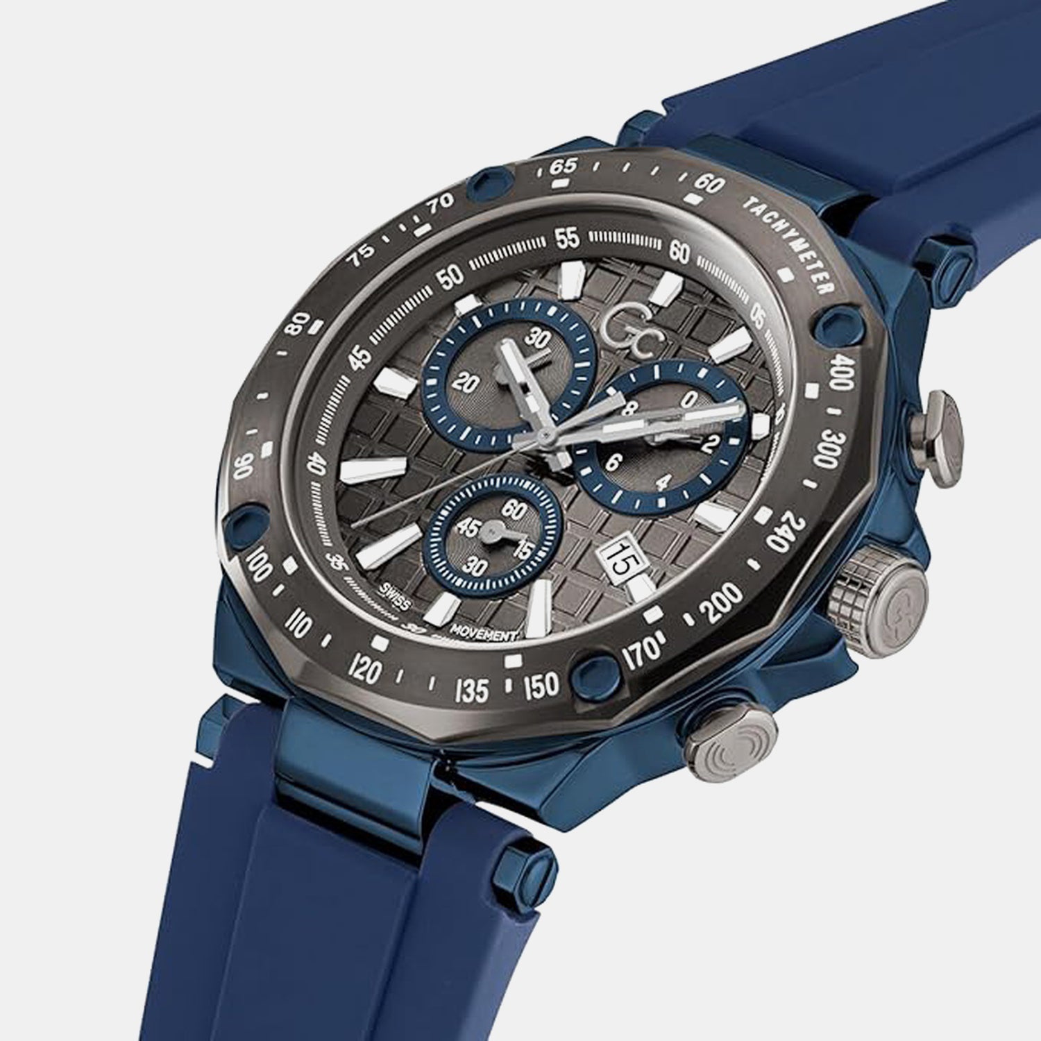 Spirit Sport Men Quartz Grey Dial Chronograph Silicone Watch Y81006G5MF