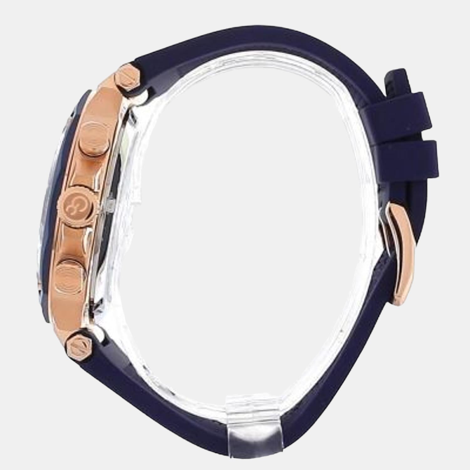 Spirit Chronograph Men Quartz Blue Dial Chronograph Silicone Watch Y81007G7MF