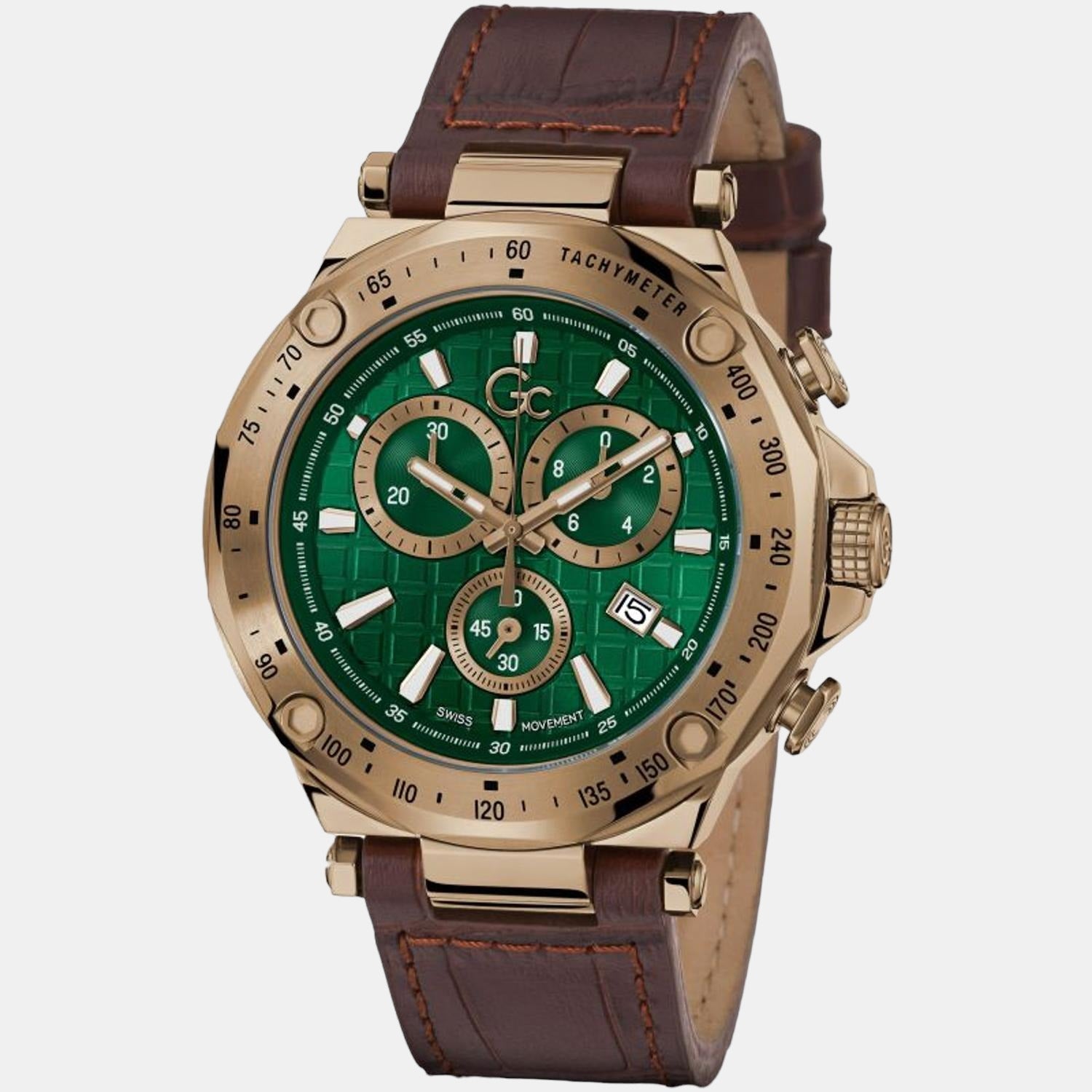 GC Leather Green watch