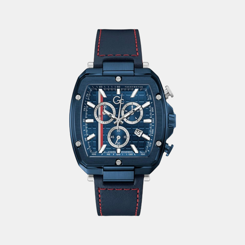 GC Rectangular Blue Chronograph watch