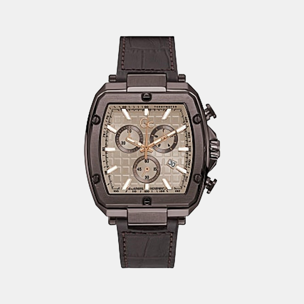 GC Round Beige Chronograph watch