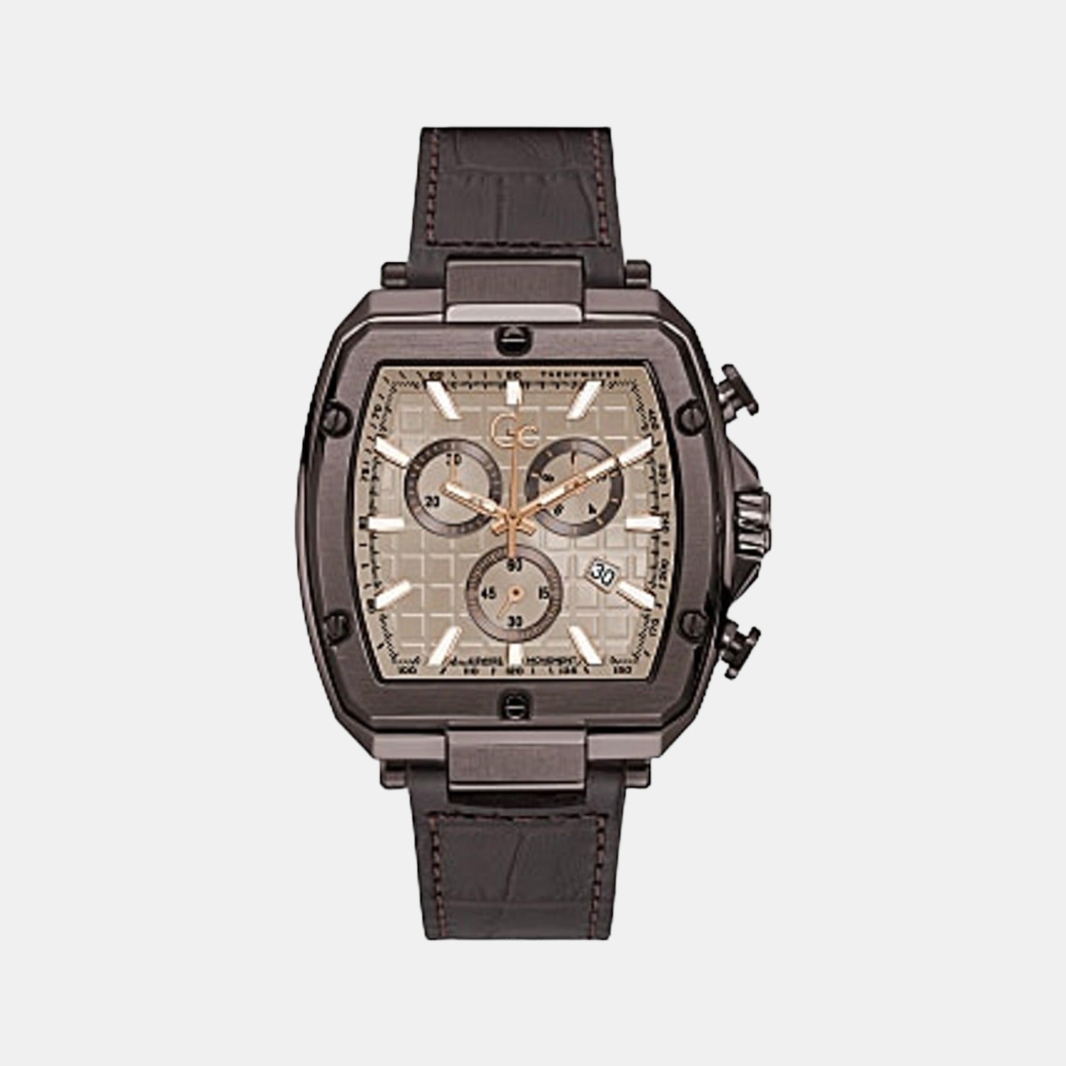 GC Round Beige Chronograph watch