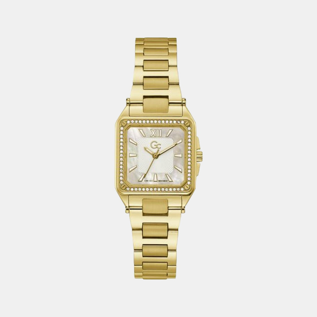 GC Square White Analog watch