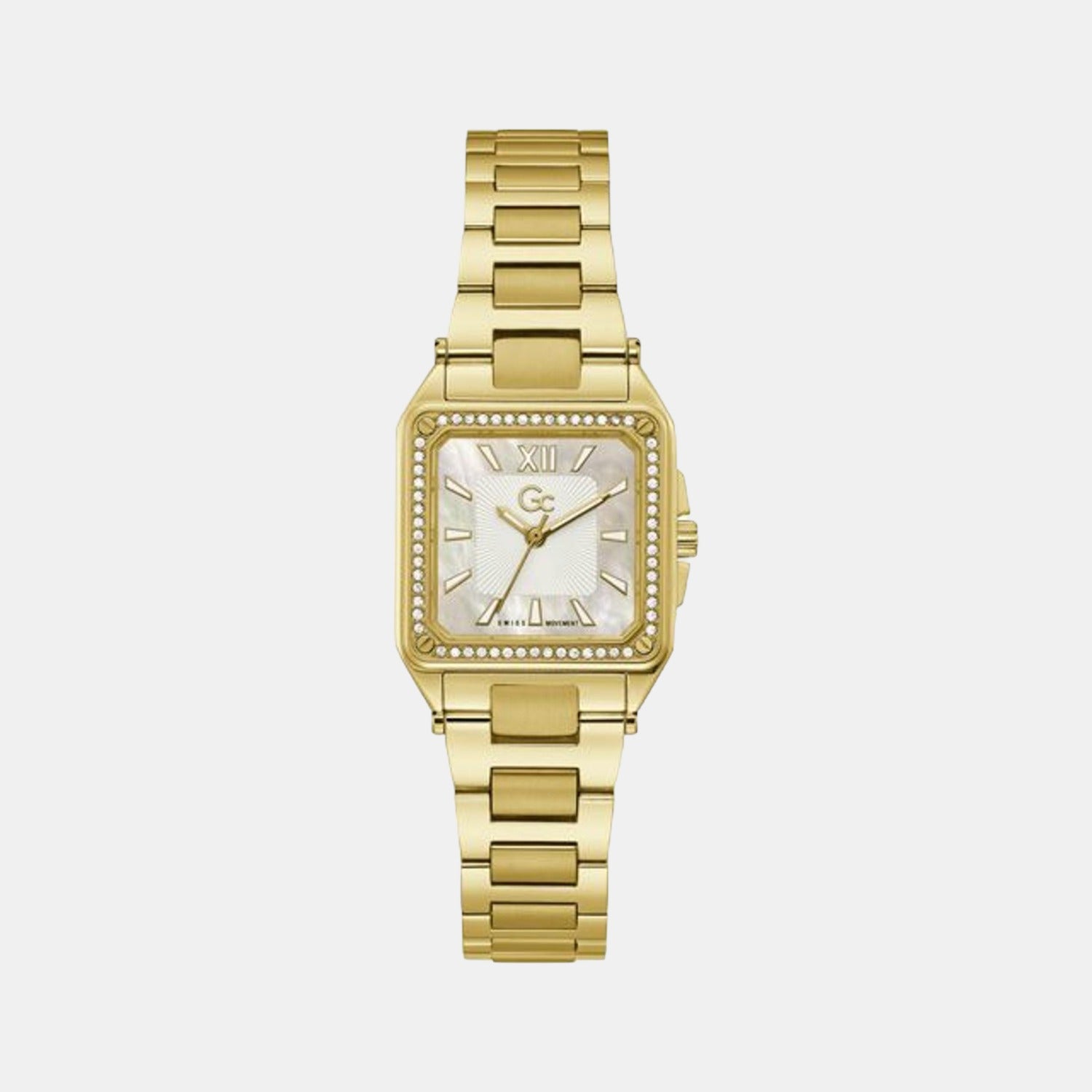 GC Square White Analog watch