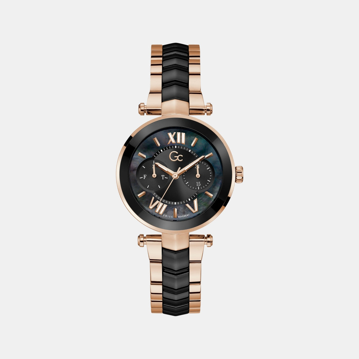 Illusion Women Quartz Black Dial Analog Ceramic Watch Y92004L2Mf