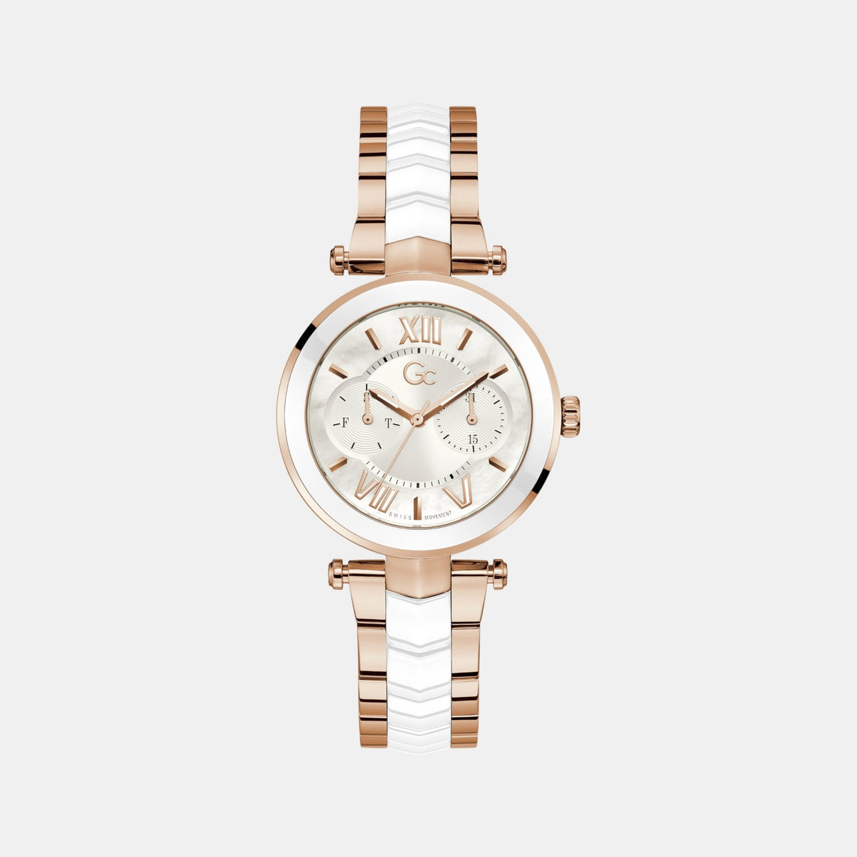 Illusion Women Quartz White Dial Analog Ceramic Watch Y92005L1Mf
