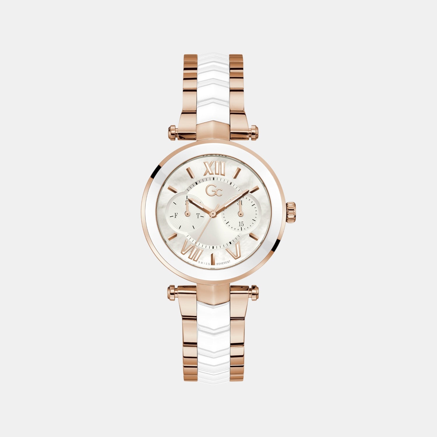 Illusion Women Quartz White Dial Analog Stainless Steel Watch Y92005L1MF