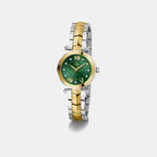 Gc Illusion Women Quartz Green Dial Analog Stainless Steel Watch Y93007L9