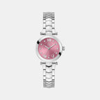 Dress Women Quartz Pink Dial Analog Stainless Steel Watch Y93008L3