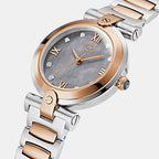 Fusion Women Women Quartz Grey Dial Analog Stainless Steel Watch Y96001L5MF