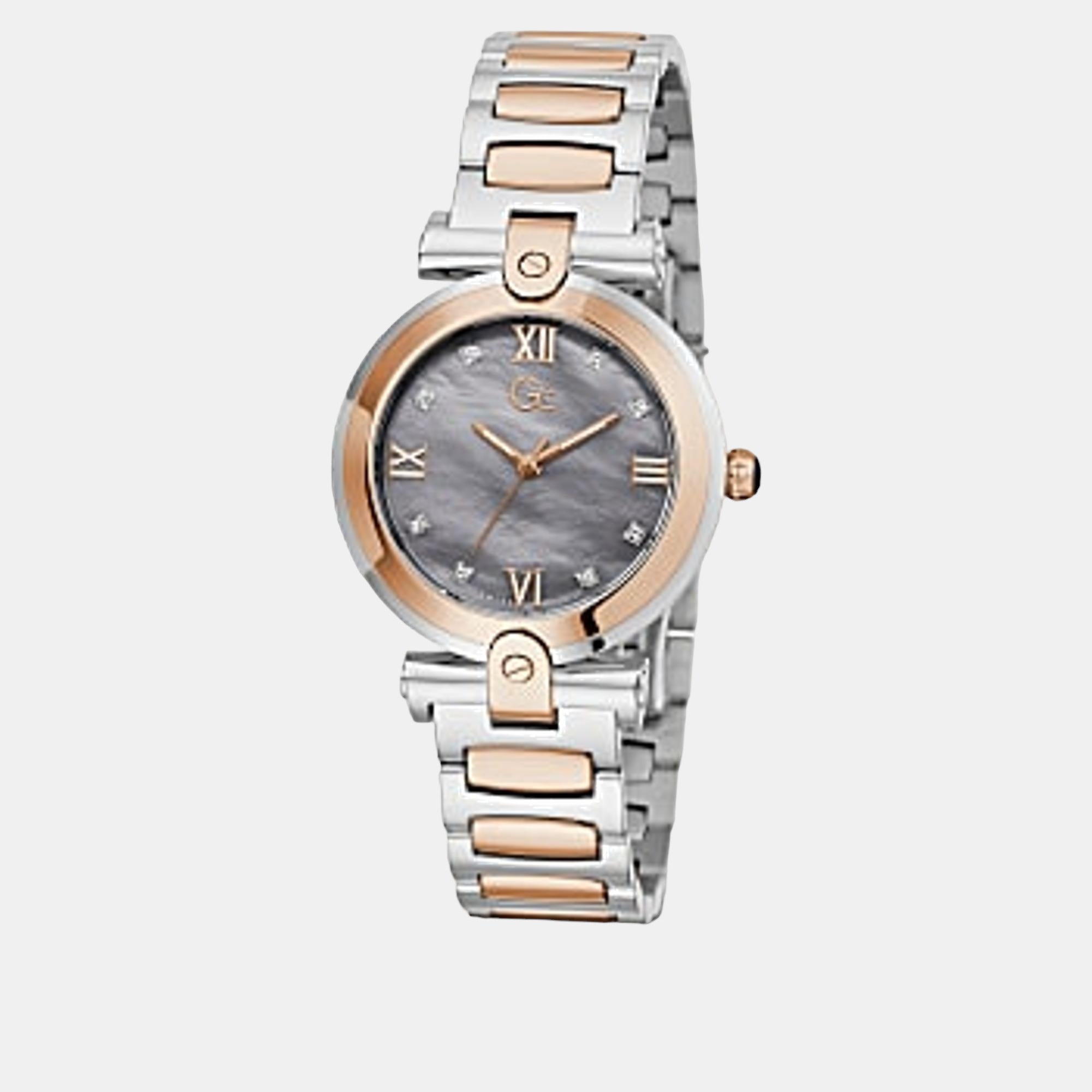 Fusion Women Women Quartz Grey Dial Analog Stainless Steel Watch Y96001L5MF