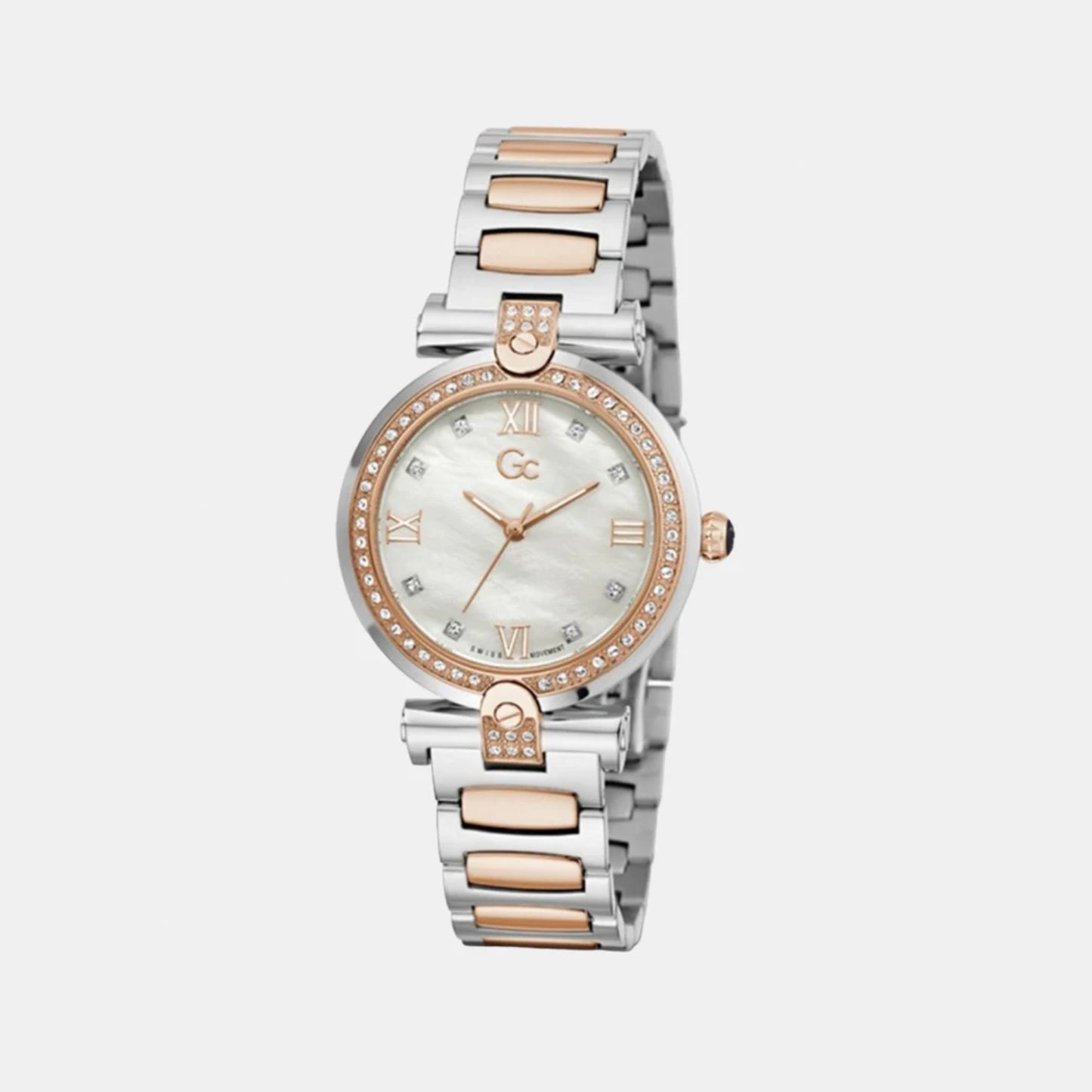 Women's White Analog Stainless Steel Watch Y96004L1MF