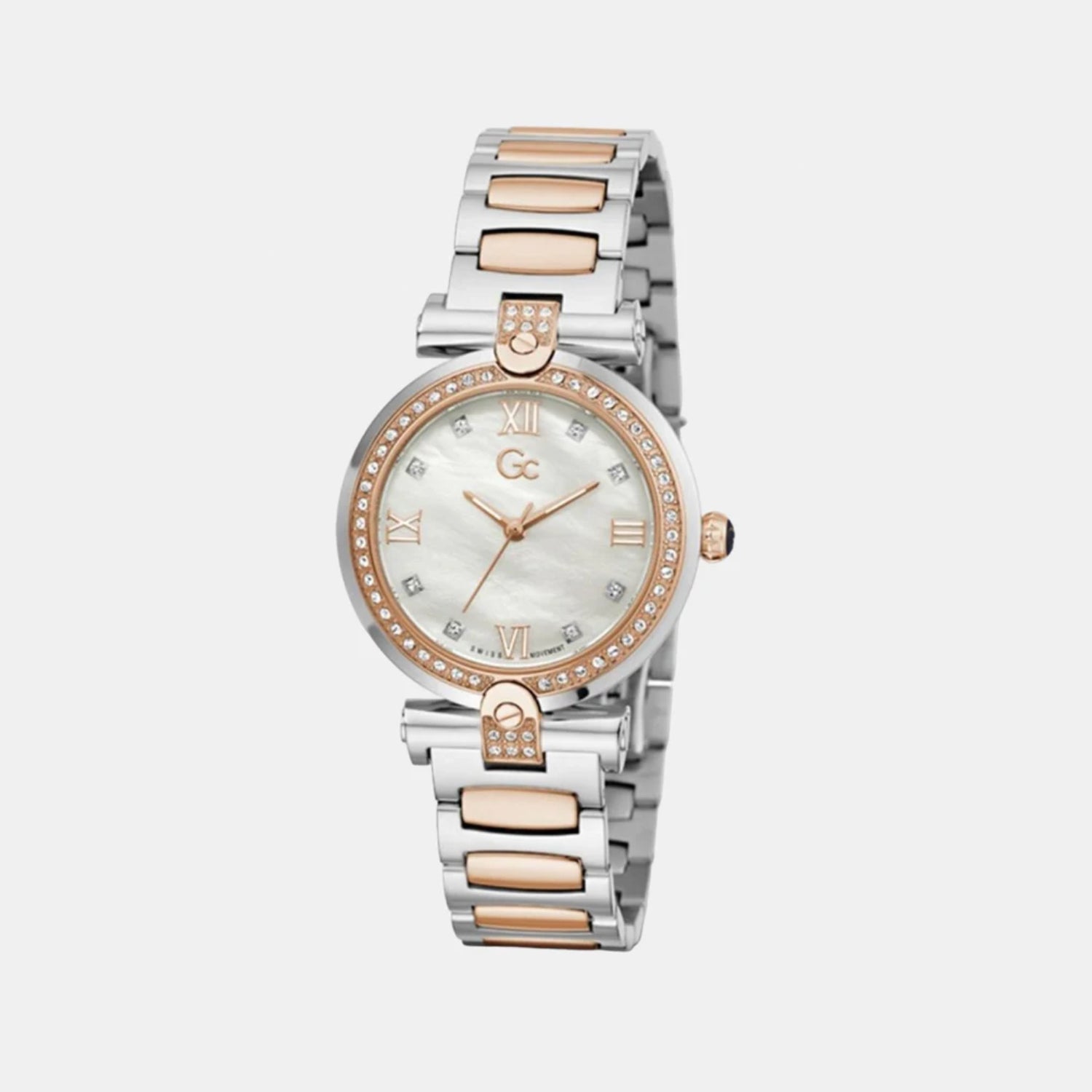 GC Round White Analog watch