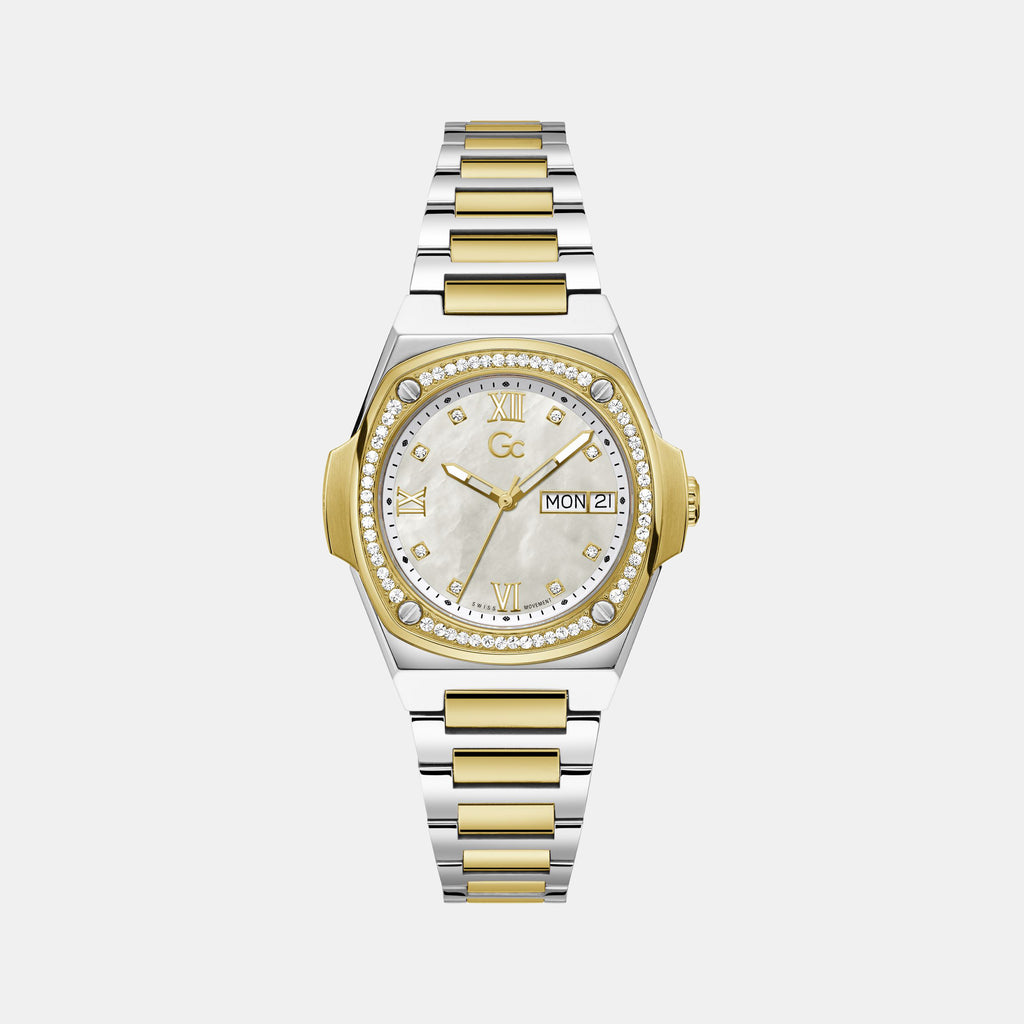GC Round White Analog watch